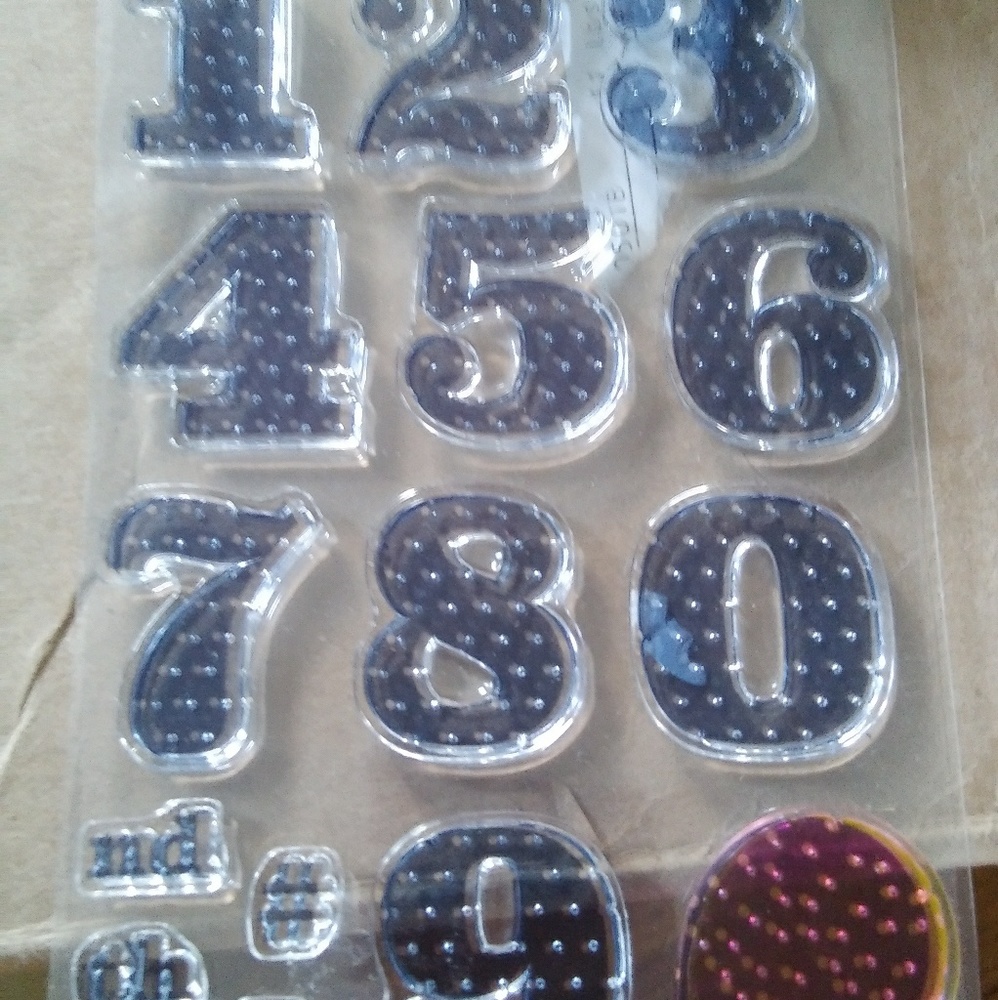 Cling rubber stamp set